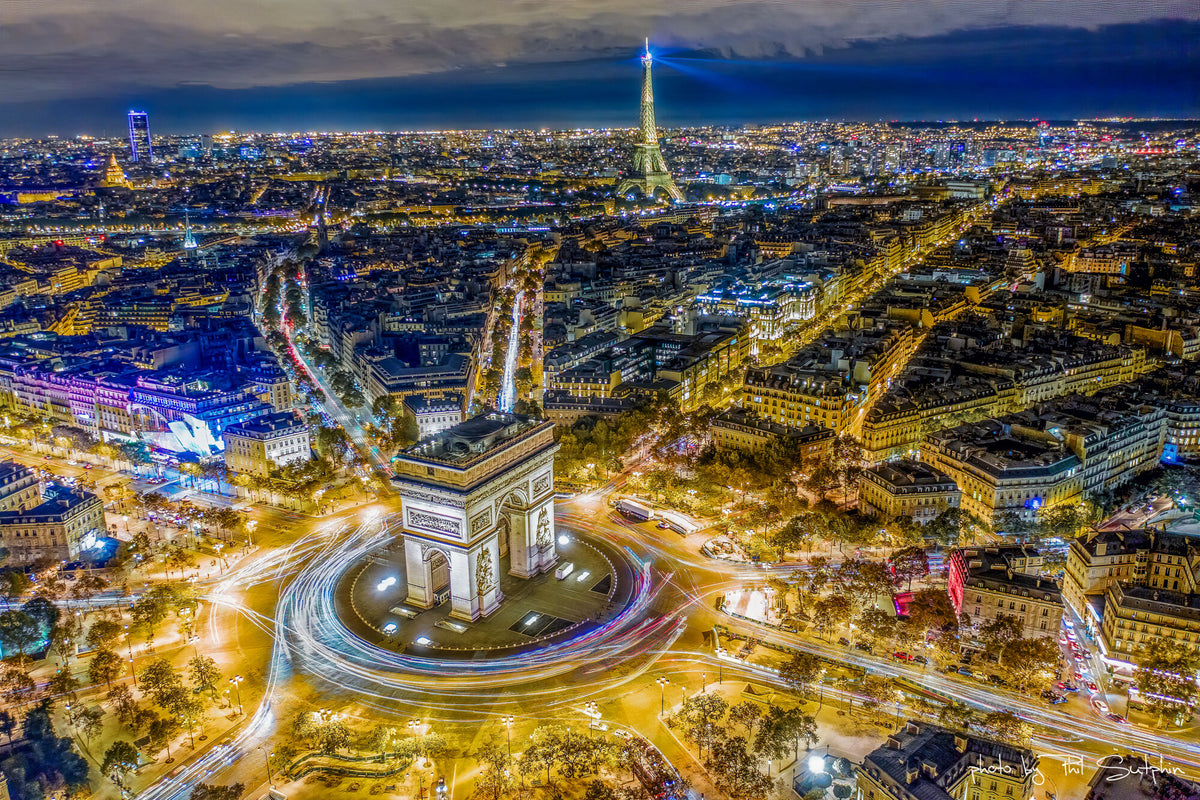 Aerial of Paris, France (1)