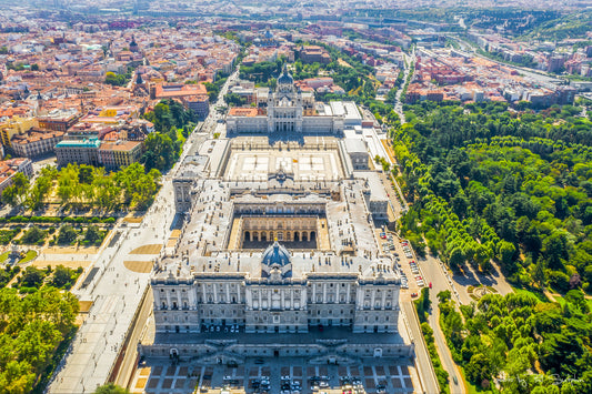 Aerial Royal Palace of Madrid