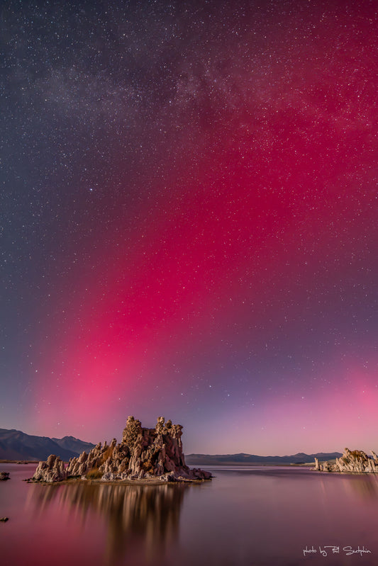 Aurora Over Mono Lake (Portrait Version 1)