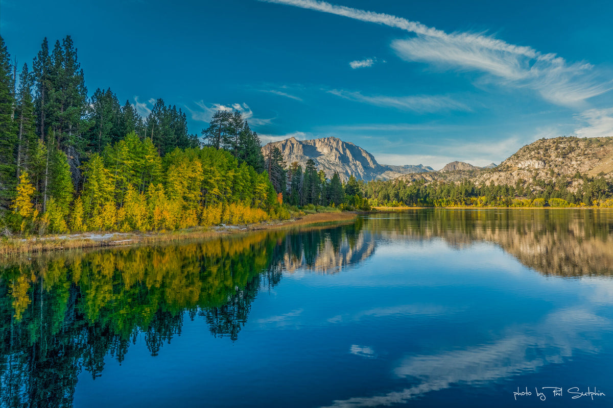 June Lake Fall Colors Morning View (1)