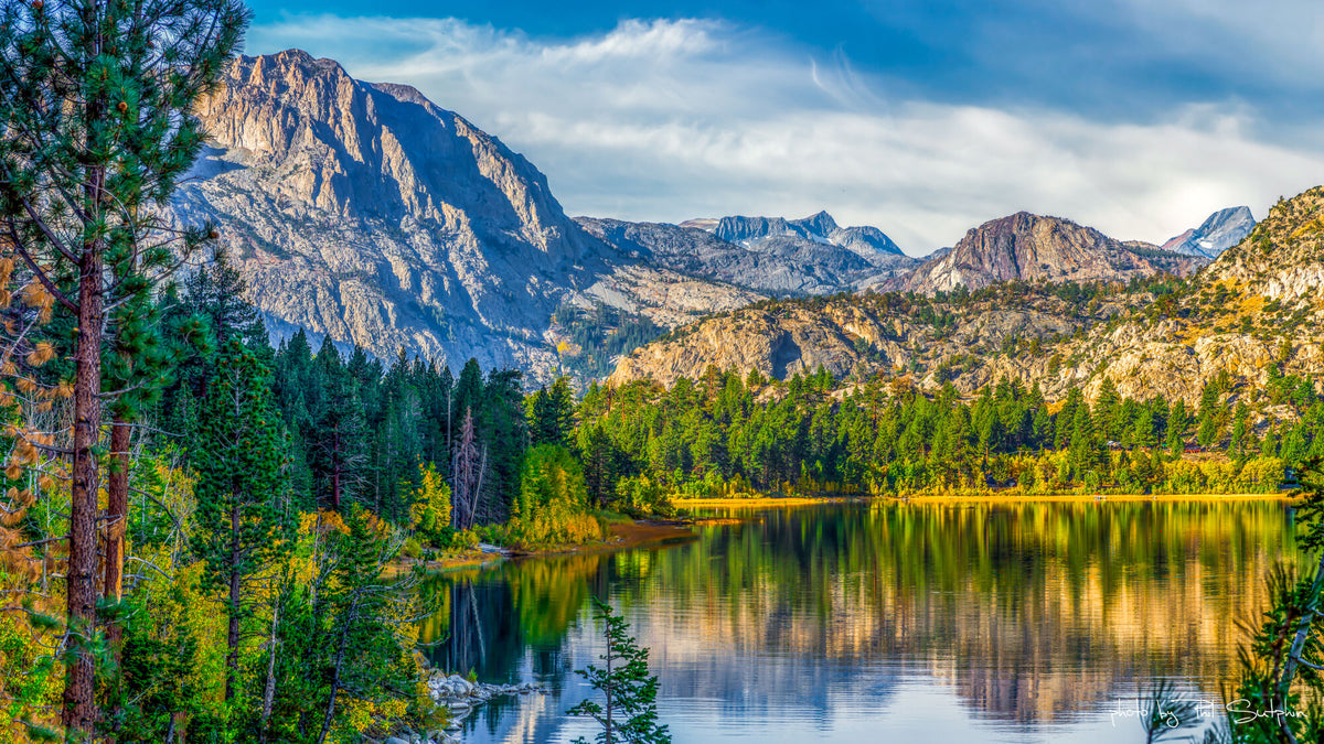 June Lake Fall Colors Morning View (2)