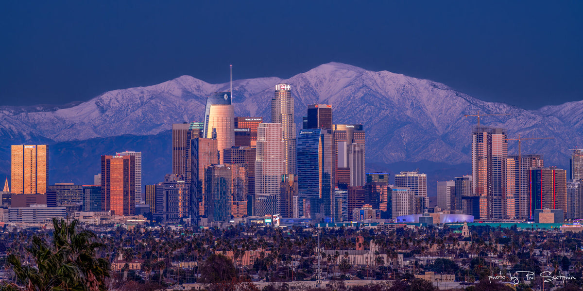 Moon Light Across Downtown LA